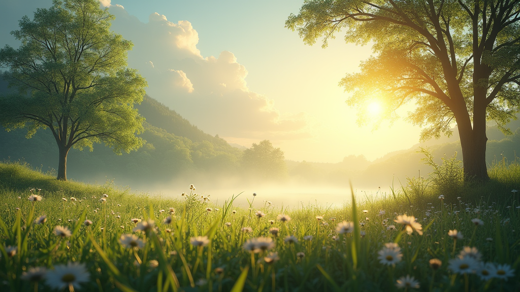 Calm scene to represent stress management techniques in tough situations